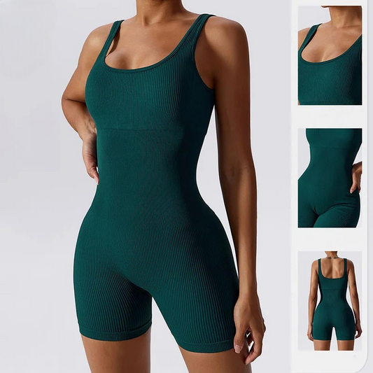 Ribbed Yoga Jumpsuit for Women